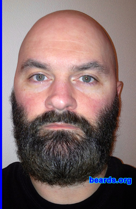Mark S.
Bearded since: 2001. I am a dedicated, permanent beard grower.

Comments:
I grew my beard because I felt like a change of appearance and have stuck with my furry friend ever since.

How do i feel about my beard? I love my beard and get a lot of reactions over it; mostly positive ones but I do get the occasional negative comments. I just laugh at the naysayers.
Keywords: full_beard