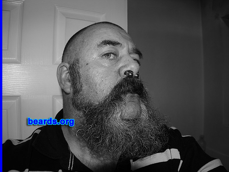 Michael W.
Bearded since: 1998. I am a dedicated, permanent beard grower.

Comments:
I've had a beard for many years, but not in its present form. I watched the television program we have here called Whisker Wars and was inspired to see if i could grow a beard worthy of competition. That was in March 2012.

How do I feel about my beard? I wouldn't cut my beard now for anything or anyone.
Keywords: mutton_chops