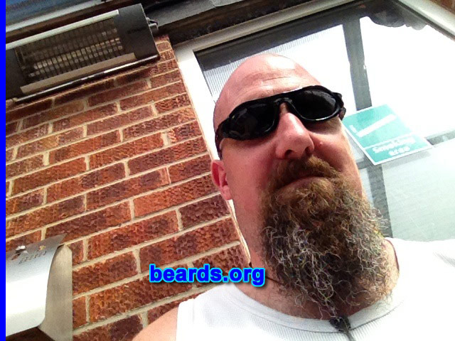 Mark
Bearded since: 2003. I am a dedicated, permanent beard grower.

Comments:
Why did I grow my beard? I play in a rock band and it seemed like the thing to do.

How do I feel about my beard? Love the fact it gets me so much attention.
Keywords: goatee_mustache