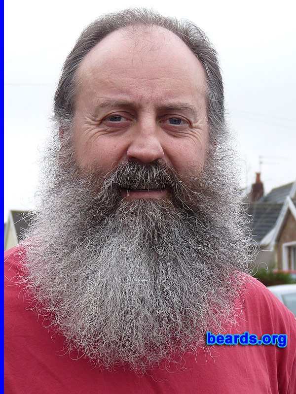 Neil H.
Bearded since: around 1980. I am a dedicated, permanent beard grower.

Comments:
Why did I grow my beard? Too lazy to shave.  And also my wife says I am too ugly to go out in public without it.
Keywords: full_beard