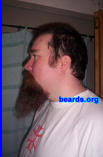 Peter
Bearded since: 2004.  I am a dedicated, permanent beard grower.

Comments:
I grew my beard because I like them and it keeps my chin warm on my bike!

How do I feel about my beard? I'm very attached to it!!  I love it!!
Keywords: goatee_mustache