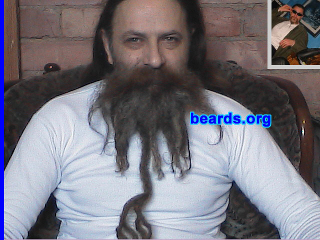 Paul
Bearded since: 1987.  I am an experimental beard grower.

Comments:
I just like having facial hair.

How do I feel about my beard? I don't really notice it anymore as the current one is seven years old.
Keywords: full_beard