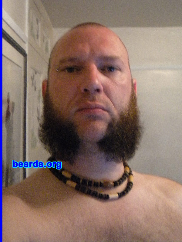 Richard
Bearded since: 2009. I am an experimental beard grower.

Comments:
Why did I grow my beard? Can't be bothered to shave and I like to change my appearance regularly.

How do I feel about my beard? I love it, especially good when pondering.
Keywords: mutton_chops