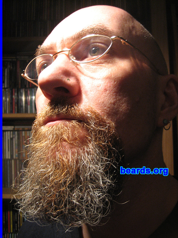 Simon
Bearded since: 1992.  I am a dedicated, permanent beard grower.

Comments:
I grew my beard for warmth, security, and as a means of storing food for the winter...

How do I feel about my beard? Incredibly Viking...
Keywords: goatee_mustache