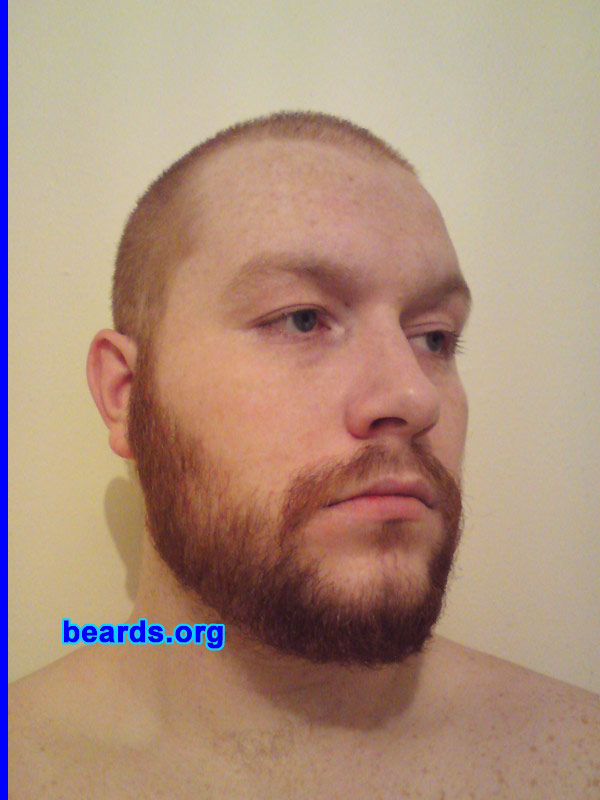 Sam
Bearded since: January 2009.  I am an experimental beard grower.

Comments:
I grew my my beard because I hate shaving! I usually cut it to about 3 mm, the same as my hair.

How do I feel about my beard? I love it!
Keywords: full_beard