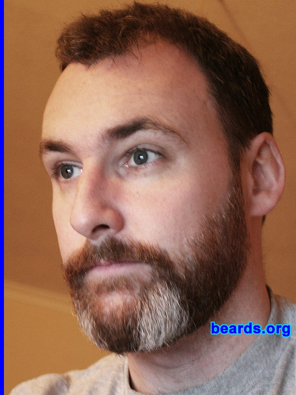 Stephen
Bearded since: 2009.  I am an experimental beard grower.

Comments:
I grew this beard as part of an experiment brewed up in the pub with a few mates who are all growing beards, too.

How do I feel about my beard? Great! It was quite itchy to start.  But now it's a little more grown in, I'm getting very attached to it.
Keywords: full_beard