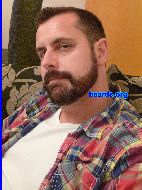 Tony S.
Bearded since: 2012. I am a dedicated, permanent beard grower.

Comments:
I went from goatee after nearly ten years to full beard for change of look.

How do I feel about my beard? Wouldn't be without it now.  Attract more attention now than ever before!
Keywords: full_beard