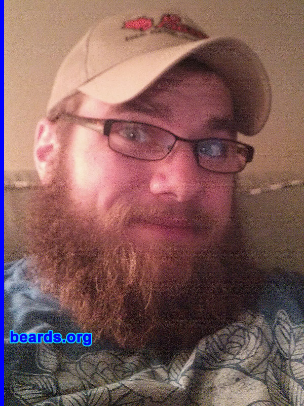 Jordan
Bearded since: 2012. I am a dedicated, permanent beard grower.

Comments:
I don't know why I started. I have been bearded off and on since I was fifteen. Now, I have decided to never take it off.

How do I feel about my beard? Like every man should. 
Keywords: full_beard