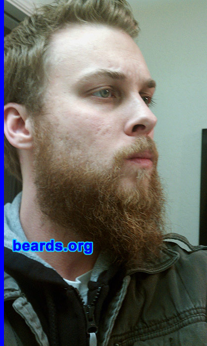 Andy K.
Bearded since: 2010.  I am a dedicated, permanent beard grower.

Comments:
I grew my beard because I've never been a big fan of shaving and wanted to give it a try. It was playoffs (hockey) and I couldn't give it up even though San JosÃ© lost in the last round. This year has been a time of change, so this has been part of it.

How do I feel about my beard?  Protected and cozy.
Keywords: full_beard