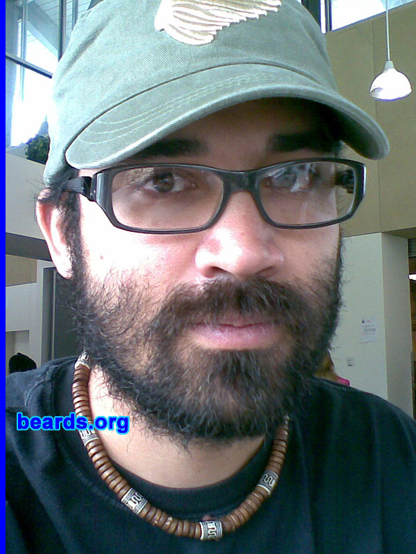 Dathan
Bearded since: 2010.  I am an experimental beard grower.

Comments:
I first started growing because I saw a friend with his and thought it would be fun to see how long I could grow mine. I was only planning to keep it for a month or two, but another friend challenged me to grow it for a year.  So I took that challenge, starting my beard growth from February 25, 2010.

How do I feel about my beard? At first it was itchy and annoying.  But after the first month, I got used to it. I also was feeling self-conscious, worrying what everyone else thought about it...  Well, they still hate it, but I've "grown" to love it.
Keywords: full_beard