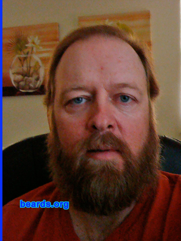 Ed
Bearded since: 2009.  I am a dedicated, permanent beard grower.

Comments:
I grew my beard because I like the way it looks and the attention I get.

How do I feel about my beard?  I'm going to keep growing 'til I'm satisfied.  That could be long.
Keywords: full_beard