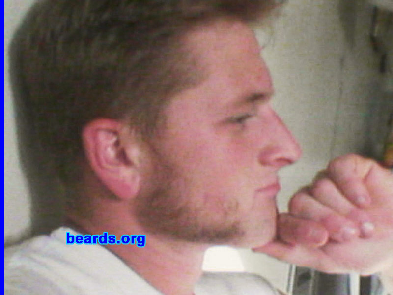 Evan A.
Bearded since: 2009.  I am an occasional or seasonal beard grower.

Comments:
I grew my beard because I was on Leave from the Marines.

How do I feel about my beard? Mutton chops are where it's at!!
Keywords: mutton_chops