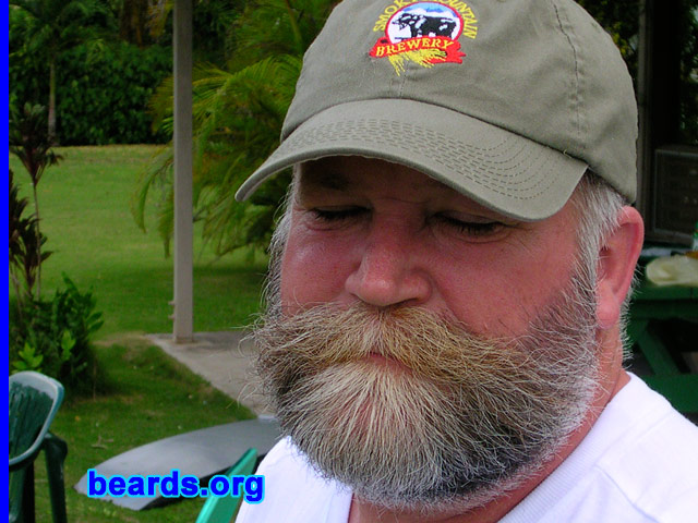 Gordon
Bearded since: 1972. I am a dedicated, permanent beard grower.

Comments:
I grew my beard because I hated to shave... Father always wore one. Mother thought men without one were lacking something sexy. It's for sure part of who I am. I have a few photos without one, but again I was only 15 then! I like my beard... Thanks, Dad and Mom, for letting me grow one when the school said NO. Parents can change school boards' minds. That...and the fact that many teachers wore beards. 
Keywords: full_beard