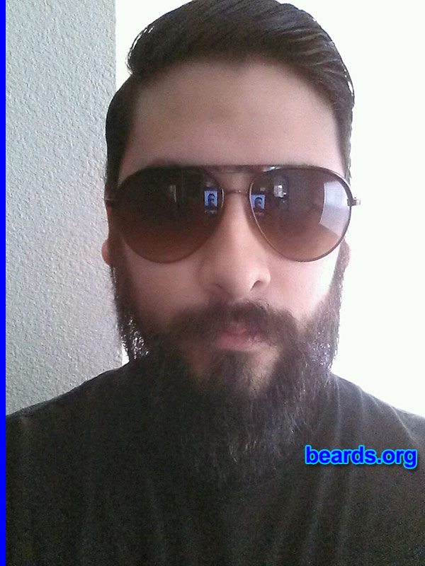 Danny G.
Bearded since: October 2013. I am an occasional or seasonal beard grower.

Comments:
Why did I grow my beard?  It wasn't until recently I realized since I can grow a beard then why don't I? Haha. Plus it beats shaving every day. Also I love my beard and plan to keep it growing.

How do I feel about my beard? I feel great about it. I can't see myself without it. I get a lot of compliments for it and I realized there are a lot of girls out there who really like beards.  So that's a plus.
Keywords: full_beard