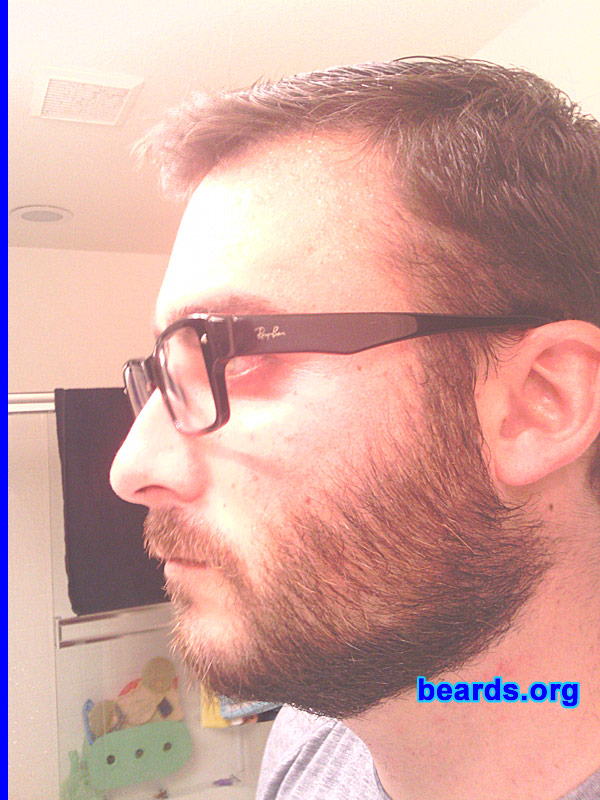 Hans N.
Bearded since: August 4, 2012. I am an experimental beard grower.

Comments:
I grew my beard because I finally can. The military wouldn't allow it. So now the freedom starts.

How do I feel about my beard? Wasn't sure at first.  But after five weeks, I love it.
Keywords: full_beard