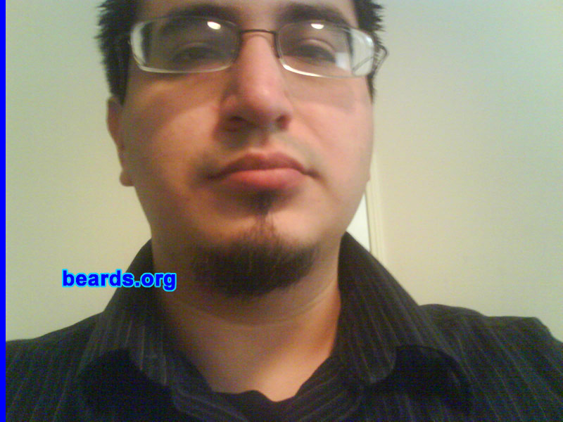 Ike
Bearded since: 2006.  I am an experimental beard grower.

Comments:
I grew my beard because I needed a chin accessory for my Halloween pirate costume in 2006 and I liked it!

How do I feel about my beard?  I feel confident and proud.
Keywords: goatee_only