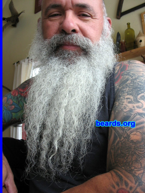John
Bearded since: 1972. I am a dedicated, permanent beard grower.

Comments:
I grew and kept my beard 'cause it looked good. I love my beard.
Keywords: full_beard