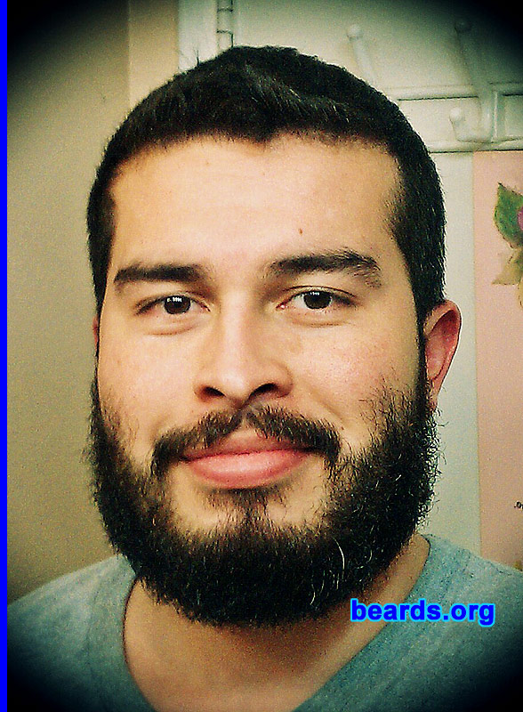 Jonathan V.
Bearded since: 2010. I am an occasional or seasonal beard grower.

Comments:
Because after years of thinking I would look horrible, I finally grew it and I'm happy I did!

How do I feel about my beard? Like my life is compete with it.
Keywords: full_beard