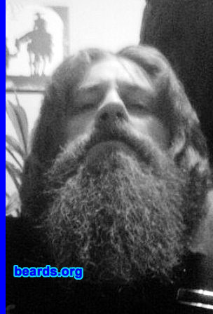 Kim
Bearded since: 2010. I am an experimental beard grower.

Comments:
I grew my beard because it wasn't there.

How do I feel about my beard? I am.
Keywords: full_beard