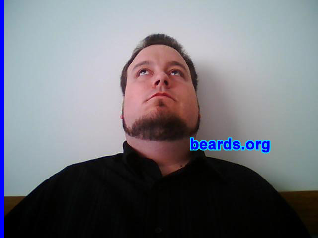 Mike
Bearded since: 1998.  I am a dedicated, permanent beard grower.

Comments:
As an adult, I've never been happy with how I look "clean-shaven".  As luck would have it, I married a gal who also prefers my having a hairy face.

How do I feel about my beard? I love it. I like experimenting with it. I'll go from having a goatee that I don't trim for a year, to letting the whole thing go for a year or more, and everything in between. I currently have a "chin curtain" which I am thinking of combining with a VERY long goatee.
Keywords: chin_curtain
