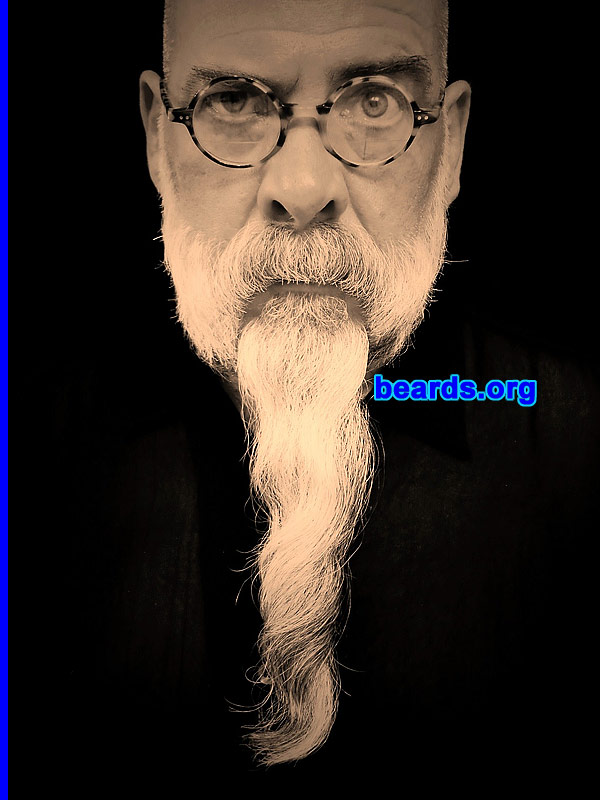 Michael K.
Bearded since: 1972. I am a dedicated, permanent beard grower.

Comments:
I grew my beard because I came from a bearded family and it was just the natural thing to do. Never considered shaving as an option.

How do I feel about my beard? Happy with it, I guess.  Don't think about it much as it's just there.
Keywords: full_beard