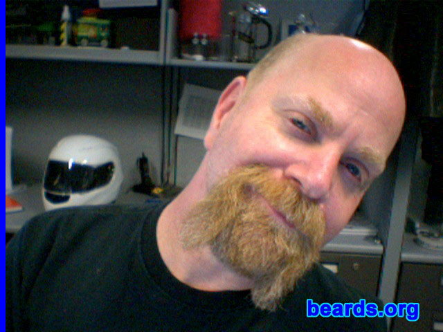 Paul
Bearded since: 1980. I am a dedicated, permanent beard grower.

Comments:
I grew my beard to cover my multitude of chins.

It is very thick / dense. I can't let it get too long or it starts to hurt when I sleep on it.
Keywords: goatee_mustache