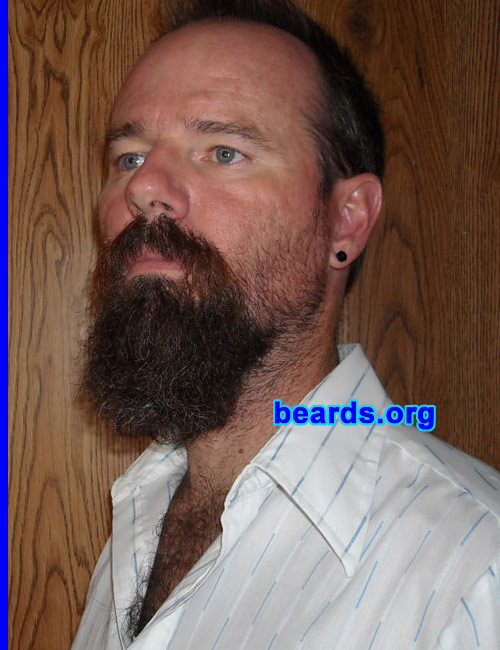 Russell
Bearded since: 1980. I am a dedicated, permanent beard grower.

Comments:
I grew my beard because beards are so male and I wanted to celebrate my masculinity.

How do I feel about my beard? I feel more confident with a beard! I can't see myself without one as I get older.
Keywords: goatee_mustache