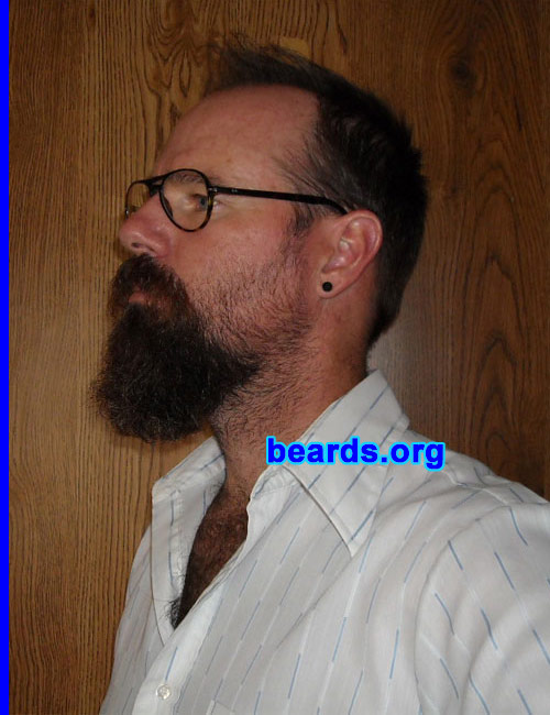 Russell
Bearded since: 1980. I am a dedicated, permanent beard grower.

Comments:
I grew my beard because beards are so male and I wanted to celebrate my masculinity.

How do I feel about my beard? I feel more confident with a beard! I can't see myself without one as I get older.
Keywords: goatee_mustache
