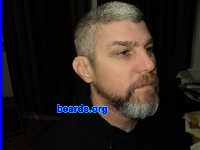 Stephen C.
Bearded since: 2011. I am an experimental beard grower.

Comments:
I grew my beard because I can at this time.

How do I feel about my beard? I wish it would grow thicker on the sideburns area.
Keywords: goatee_mustache