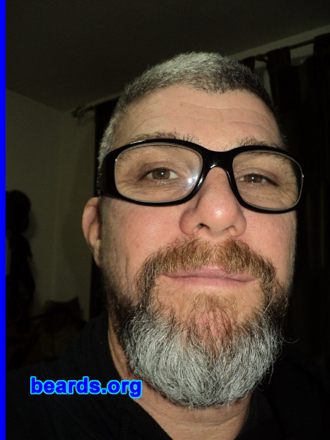 Stephen C.
Bearded since: 2011. I am an experimental beard grower.

Comments:
I grew my beard because I can at this time.

How do I feel about my beard? I wish it would grow thicker on the sideburns area.
Keywords: goatee_mustache