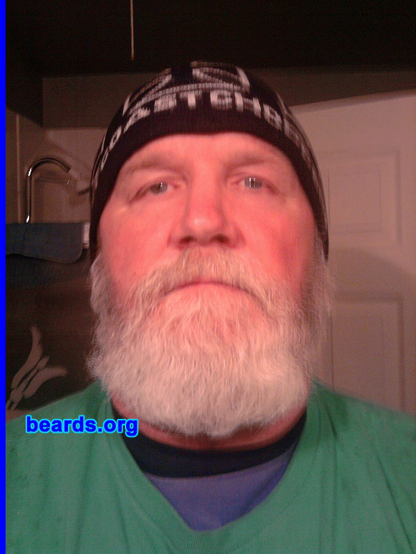 Wally W.
Bearded  since: 2011. I am a dedicated, permanent beard grower.

Comments:
Why did I grow my beard?
Too lazy to shave every day.
Biker chicks dig it.
To hide my turkey waddle under my beard. LOL. 
Always wanted one.

How do I feel about my beard? It's like a gnarly old friend. I actually love combing it.
Keywords: full_beard
