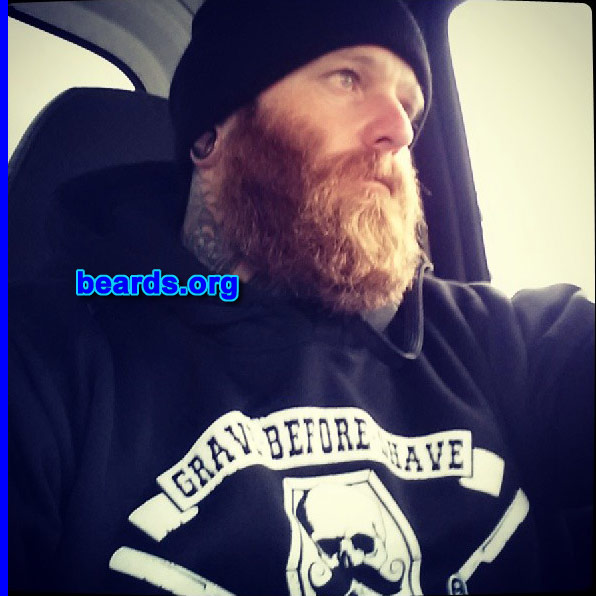 Wayne B.
Bearded since: 2013 (full beard). I am a dedicated, permanent beard grower.

Comments:
Why did I grow my beard? Finally have an employer that is accepting of a good beard.

How do I feel about my beard? I am very proud of my Manly Mane!
Keywords: full_beard