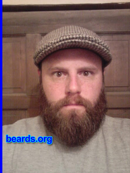 Brock B.
Bearded since: 2011. I am a dedicated, permanent beard grower.

Comments:
Why did I grow my beard? Since getting out of the military, I've wanted a beard. Shaving everyday was for the birds. Always had a goatee as a younger lad. Decided to grow up and go beard. Then decided to let it go for the colder months.

How do I feel about my beard? Not growing as fast as I had hoped.  But I love how thick my facial hair grows. I was meant to have a beard (this is confirmed by the fact that I have no chin otherwise).
Keywords: full_beard