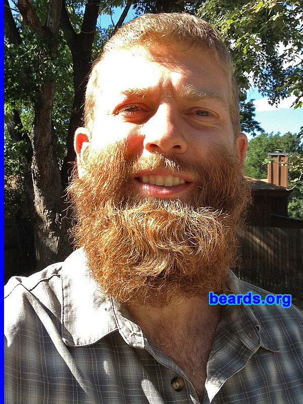 Justin D.
Bearded since: 2002. I am a dedicated, permanent beard grower.

Comments:
Why did I grow my beard? I turned thirty and really wanted to do it once.  But when it got to this level, I became hooked!

How do I feel about my beard? It's a beauty!
Keywords: full_beard