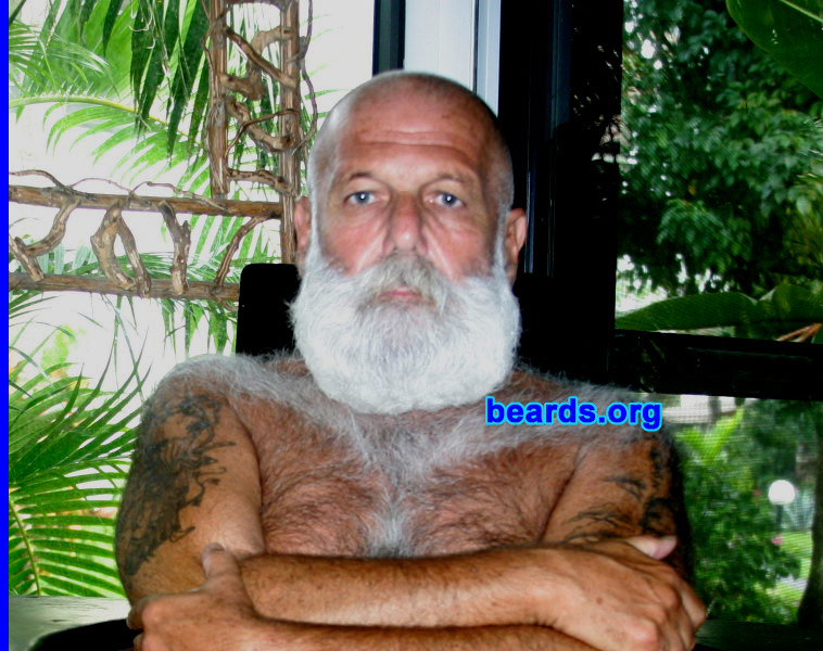 Allan Pierce
Bearded since: 1968. I am a dedicated, permanent beard grower.

Comments:
I grew my beard because I always liked the look and beards have always been easy for me to grow; also, because of the positive reinforcement that I always received from friends as well as strangers.

How do I feel about my beard? I feel it is a major part of whom I am.
Keywords: full_beard