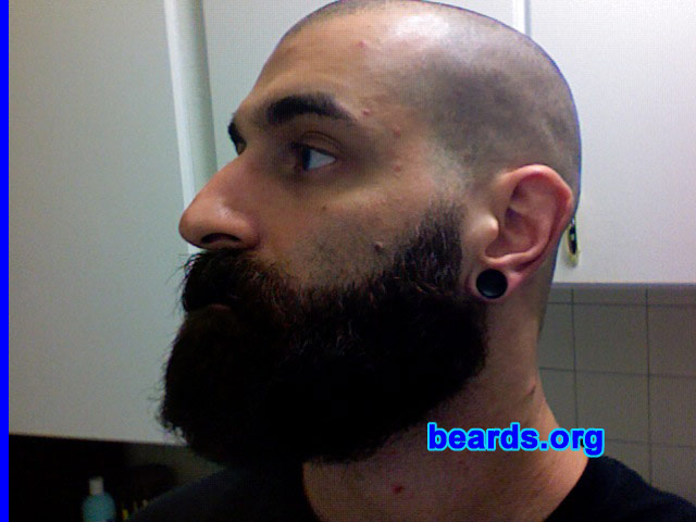 Bryan
Bearded since: 2002. I am an occasional or seasonal beard grower.

Comments:
I've always disliked shaving. I liked the way big, full beards looked and wanted to see if I could grow one.

How do I feel about my beard? Once I grew it, I felt as if that was the way that my face SHOULD look. Anytime I've been clean shaven since then, I've felt that I looked awkward.
Keywords: full_beard