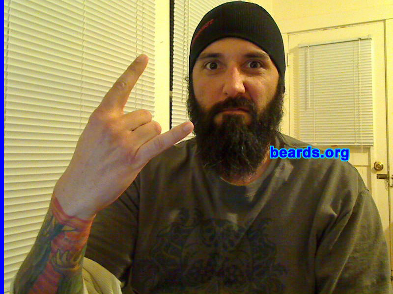 Fred
Bearded since: 2009.  I am an occasional or seasonal beard grower.

Comments:
I grew my beard because I just wanted to give it a shot. I've always had a goatee, but I felt like trying something different.

How do I feel about my beard? He's my buddy! It's become its own entity at this point. I'm like Sampson!
Keywords: full_beard