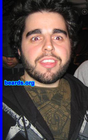 Juan Gonzalez
Bearded since: 2005.  I am a dedicated, permanent beard grower.

Comments:
I have had a decent amount of facial hair since about fourteen years old. I have since experimented with many different styles until finally going with the full beard and mustache at twenty-one and sticking with it ever since.

How do I feel about my beard?   I love it. I wish my mustache were a bit thicker though.
Keywords: full_beard