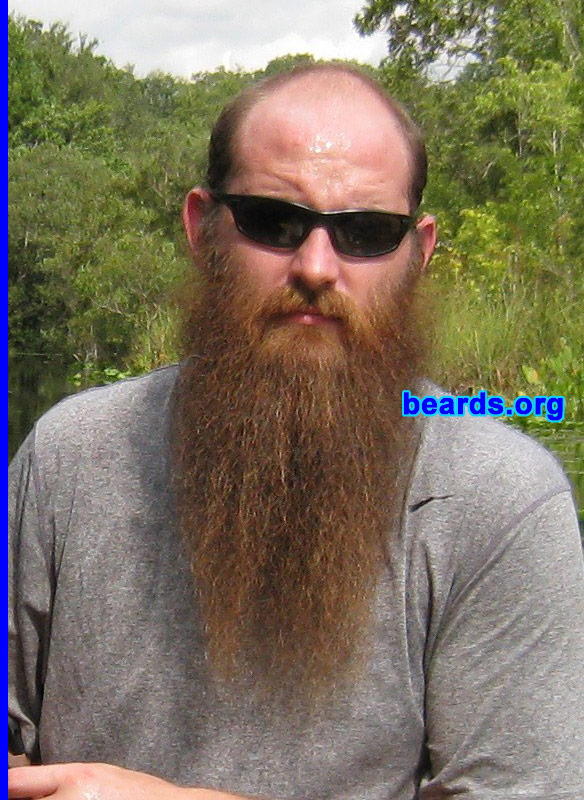 Justin
Bearded since: 2004-2011. I am a dedicated, permanent beard grower.

Comments:
Why did I grow my beard? It's peacocking, showing off. Guaranteed if you have a big beard, people will notice you.

How do I feel about my beard? I'm proud of the beard I grow.
Keywords: full_beard