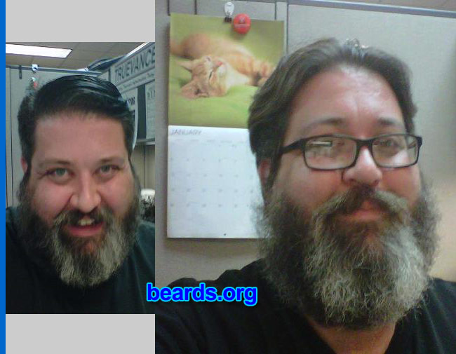 JosÃ© v.
Bearded since: 2012. I am a dedicated, permanent beard grower.

Comments:
Why did I grow my beard? I've always had a goatee, but have never grown a full beard before. I decided from my birthday last year until my birthday next year, bare minimum, I'm going to keep it.

How do I feel about my beard? I love it! Definitely keeping it forever.
Keywords: full_beard