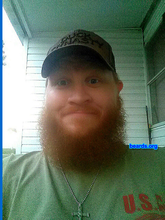 Joshua C.
Bearded since: 2011. I am a dedicated, permanent beard grower.

Comments:
Why did I grow my beard? Because I'm a man.

How do I feel about my beard? It's pure awesome.
Keywords: full_beard