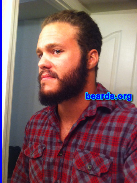 Mike
Bearded since: 2010. I am an experimental beard grower.

Comments:
Why did I grow my beard? I am a young guy, only just turned 21. I like the look of a full, long beard.

How do I feel about my beard? I love my beard. I have some work 'til it is what I want. It is a work in progress.
Keywords: full_beard