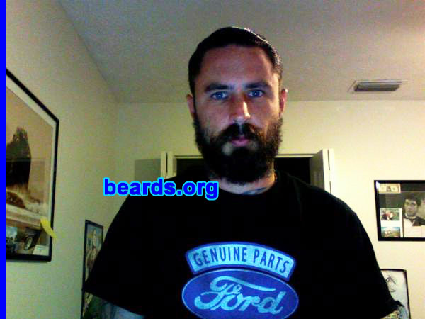 Richard
Bearded since: 2009.  I am an occasional or seasonal beard grower.

Comments:
I grew it for seven weeks because I never had before.  I shaved it when I met a girl.  I don't know why.  I'm growing it back out again, hopefully for a year.

How do I feel about my beard?  I like it a lot.  It's a lot easier not shaving.
Keywords: full_beard