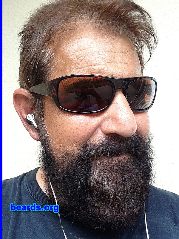 Steve H.
Bearded since: 1990s. I am a dedicated, permanent beard grower.

Comments:
Why did I grow my beard? I love beards.  Always have and always will!

How do I feel about my beard? I am going for the YEARD look! These new photos are a little over four months of growth.
Keywords: full_beard