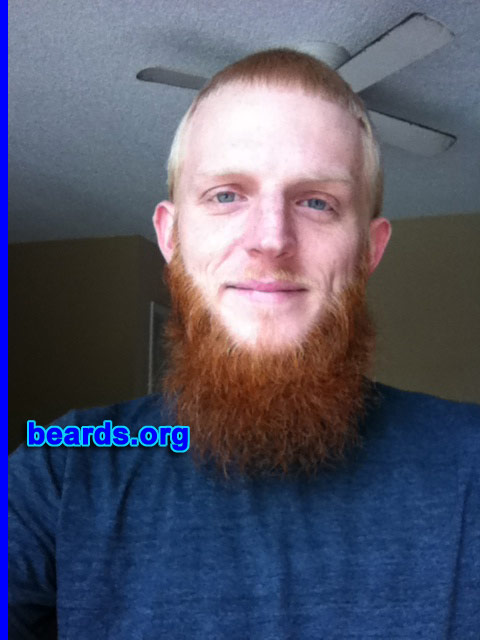 Travis J.
Bearded since: 2006. I am a dedicated, permanent beard grower.

Comments:
I grew my beard because I really hate shaving. Now I can't stop.

How do I feel about my beard? Nothing but good thimgs have come as a result of this beard. I would feel naked without it.
Keywords: full_beard