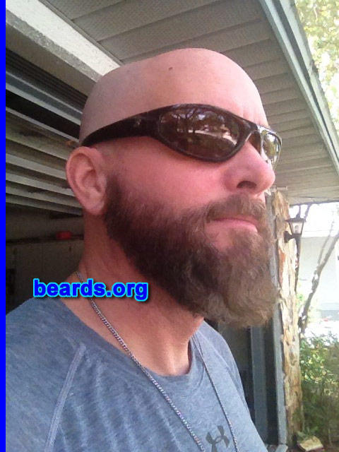 Tom H.
Bearded since: 2011. I am a dedicated, permanent beard grower.

Comments:
Why did I grow my beard? To see what my beard could do! I have liked beards for a long time. I always wanted to have a Tom Selleck mustache. Mustaches are a tradition in my family with my Dad who wears one and my Grandfather who did wear one. And now I am wearing a full beard!

How do I feel about my beard? I love it! I want to wear my beard for the rest of my life. I would be lost without my beard! LOL!
Keywords: full_beard