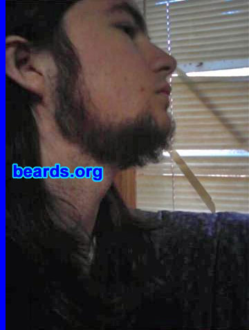 Austin S.
Bearded since: 2008.  I am a dedicated, permanent beard grower.

Comments:
I've always wanted to grow a beard when I saw the first whiskers pop up on my chin. Since I grew my first goatee, I've always had some sort of facial hair.

How do I feel about my beard? It's great!
Keywords: chin_curtain