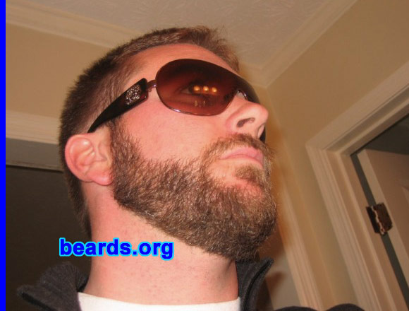 Chris P.
Bearded since: 2008.  I am an occasional or seasonal beard grower.

Comments:
I have grown a beard for many reasons. The first and most important reason is that I can. I see so many people out there that can't grow a beard but try and I feel that it's a shame that a person who could wouldn't. The other reasons are either because it's the cold season, to test my will power to keep it going, or just to add a change to my appearance. 

How do I feel about my beard?  My beard definitely is a physical expression of who I am. It tells people this is me and all me. Shaving is like the cloak people put over themselves so others don't know what they are really like. My shaven face is like my alter ego as Clark Kent is to Superman. I would like some areas to perhaps get thicker, but I have found out that with every beard I grow and shave off, it's almost as if I willed that area to grow thicker and darker.
Keywords: full_beard