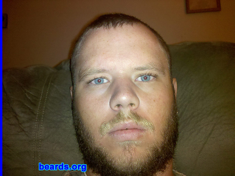 Donnie B.
Bearded since: August 21, 2011. I am an experimental beard grower.

Comments:
I grew my beard because my uncle had one and I'm the only one left that can grow one after he died.  So it's in memory of him.

How do I feel about my beard? I'm still new.  So I'm getting used to it, but I like it 
Keywords: full_beard