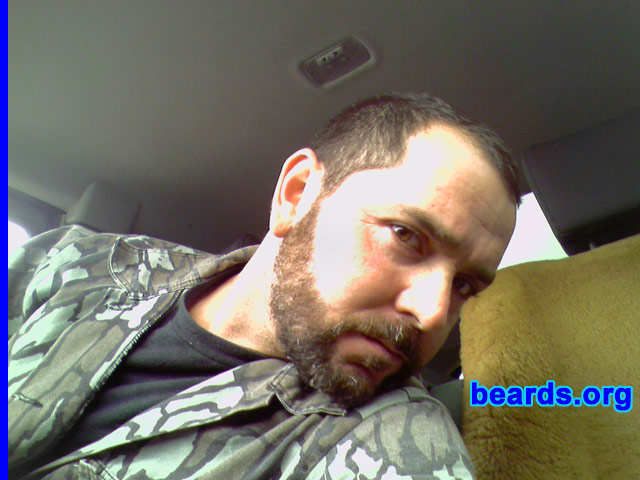 Frank Perego
Bearded since: 2004.  I am a dedicated, permanent beard grower.

Comments:
I always wanted to grow a beard.  I grew it just to grow it.

It's very comfortable.  I think it adds a little mystery.

Keywords: full_beard